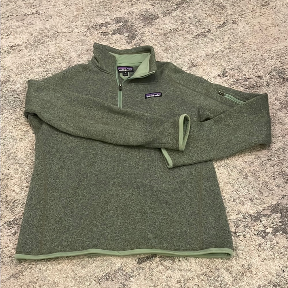 Patagonia Women's Green Better Sweater Quarter zip
